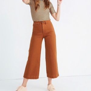 Madewell Emmett Wide Leg Pants in Warm Coffee 29P